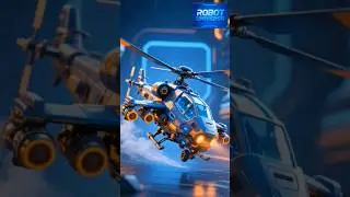 war helicopter transform into robot #airobot #robot #robottransformation #robotuniverse