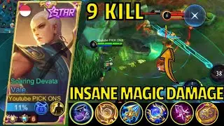 Insane Kills Build Vale 100% Deadly Combo!! Build Top 1 Global Vale | Build Vale Tersakit 2022~ MLBB