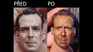 John McClane (Bruce Willis) - 1/6 Custom Figure Painting