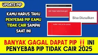 BANYAK GAGAL DAPAT PIP 2025 ‼️ INI PENYEBAB PIP TIDAK CAIR TAHUN 2025