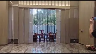 Customer feedback video-Synchronized inversion magnetic sliding system for 3+3 doors#interiordesign