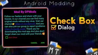 How to Add CheckBox Dialogs in APKs Using MT Manager (2025) | Smali Editing & Android Modding Guide