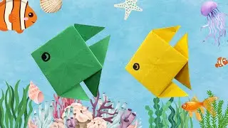 How to Fold a Simple and Cute Origami Fish - Beginner-Friendly Tutorial