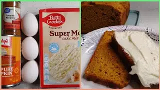 Лайфхак с готовой смесью для торта / Тыквенный кекс с использованием готовой смеси для торта / До...