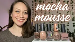 My TOP 5 Mocha Mousse Polishes! 🍫☕️ Trying to Match PANTONE&rsquo;s Color of the Year for 2025