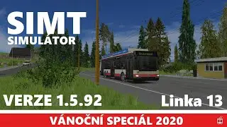 Simt NOVÁ VERZE! 1.5.92 | Linka 13: Rolky - Hlavní nádraží | Škoda 24Tr | Vánoční speciál 2020