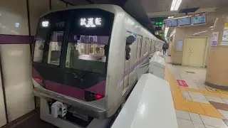 【4K高画質】【08-103F 鷺沼出場試運転（復路】営団08系08-103編成が試運転幕で半蔵門駅を発車するシーン。（2026.1.8）