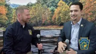 Rep. Robert Ledbetter Visits the PA Fish and Boat Commission at Great American Outdoor Show (2023)