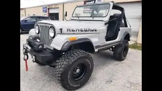 1983 Jeep CJ7 MESA GRAY 304 AMC MANUAL  EZCustom4x4.com