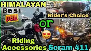 Royal Enfield Himalayan Scram 411 Accessories | Best Quality 👌 Accessories Shop | Top Boxes For Bike