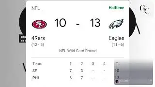 Eagles vs 49ers Halftime Reaction