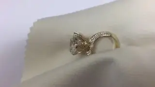 High set 6 prong Engagement ring 4.5 carat round cubic zirconia center engagement ring |8598y