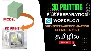 3D PRINTING | File Preparation Workflow | Ultimaker Cura | In Tamil