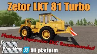 Zetor LKT 81 Turbo  / FS22 mod for all platforms / Platinum Expansion DLC required for Winch