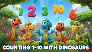 Counting 1&ndash;10 with Dinosaurs | Fun Numbers Song for Kids & Toddlers