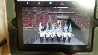 Entering of the regimental colours NDP2016