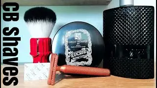 Christopher Bradley Karve -  Copper Razor - Plate D / GEO F Trumper - Eucris Shaving Cream / 007 EDT