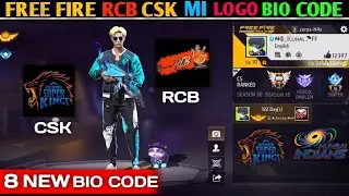 Free Fire 8 New Bio Code RCB CSK MI Free Fire Bio Code RCB CSK MI Free Fire......