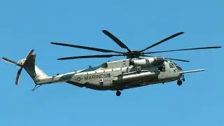 アメリカ海兵隊所属のCH53E スーパースタリオン4機が厚木基地へ飛来 USMC SuperStallion AtsugiBase MARINES HMH