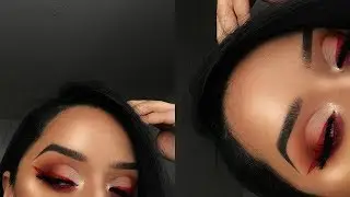 RED EYELINER MAKEUP TUTORIAL | USING LIQUID LIPSTICK AS EYELINER?!