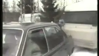 Vaunuilu talvella SF-Caravan Helsinki  ry:n ajotaitotoimikunnan video