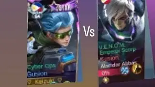 I meet gusion user 1 v 1 challenge in custum best gameplay combo watch till end....