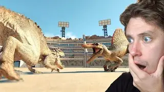 Reacting To ALL Giant Carnivores battle royale in Jurassic World Evolution