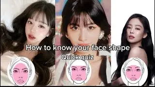 How To Find Your Face Shape With A Simple Quiz #quiz #kpop #aesthetic #girl #shorts #yputube #face