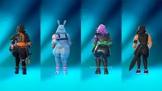 Fortnite Just A Girl Emote With Big Gyat Penny Skins Thicc 🍑😜😍 Who Won ?