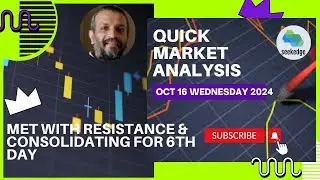 MET WITH RESISTANCE & CONSOLIDATING FOR 6TH DAY. :Daily Stock Market Analysis :Oct 16 2024
