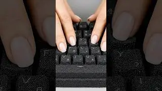 Black kinetic sand keyboard typing #asmr #relax #ai #relaxing #keyboard