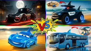 📹 SHARK BUS 🆚 POLICE CAR 🆚 AMBULANCE 🔥 CRAZY BRAINROT - Tiles Hop EDM Tush! @👤 #Brainrot_Bliss_#0005