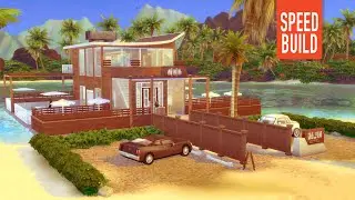 Luxury Beach Restaurant Speed Build - No CC - The Sims 4