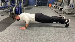 Middle of the push-up hold