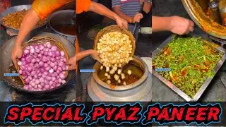 Rajasthani Special Aloo🥔 Pyaz🧅Paneer🧈 Making in Jaipur | Street Food Karigari | Indian Street Food