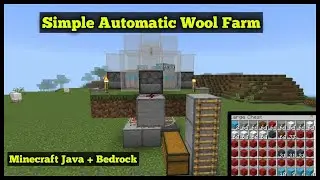 1.17 Simple Wool farm| Minecart Bedrock (all platforms)