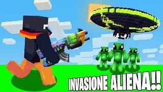 DISTRUGGI gli ALIENI di MINECRAFT con LA PISTOLA LASER DA 1.000.000€