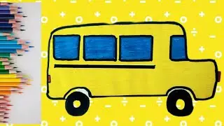 How To Draw A School Bus 🚌🚌🚌 || Drawing for kids 