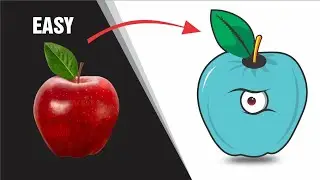 Learn Coreldraw Best Techniques with Zeeshan Printer - Apple Vector Art Tutorial | Zeeshan
