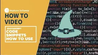 How To | Use code snippets, JavaScript for your apps