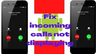 How to fix incoming calls not displaying/incoming call issue #Gucema