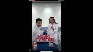 بث .. زياد وعلي ولعبه الاكواب 😂