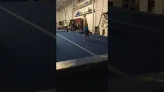 Roundoff backhandspring at gym two weeks ago for the first time!!  |gymnast Jenna
