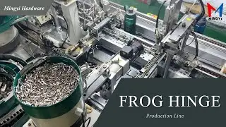Frog hinge production line | China factory auto assembly process | Hardware cabinet fittings