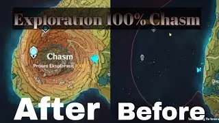 The Chasm , Explore 100% Map , All Puzzle And All Chest | Genshin impact
