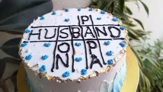 Pineapple Cake/ Father day cake / cake design / simple design / Aaradhya's Kitchen