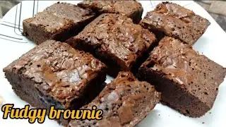 simple way of making fudge brownie recipe with perfect ingredients| no oven |cooking with zufishan