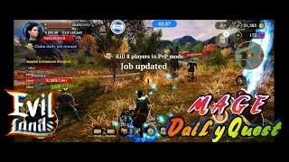 MAGE IN EVIL LANDS &bull; DAILY QUEST 1ST JOB: 8 PLAYERS IN PVP MODE &bull; 05172021 &bull; BEST ONLINE ACTION RPG