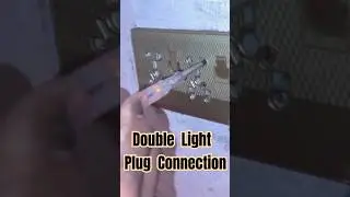 Double light plug wiring connection for beginners #doublelightplugconnection