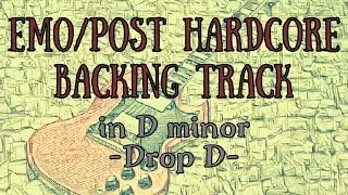Emo/Post Hardcore Backing Track in D minor
